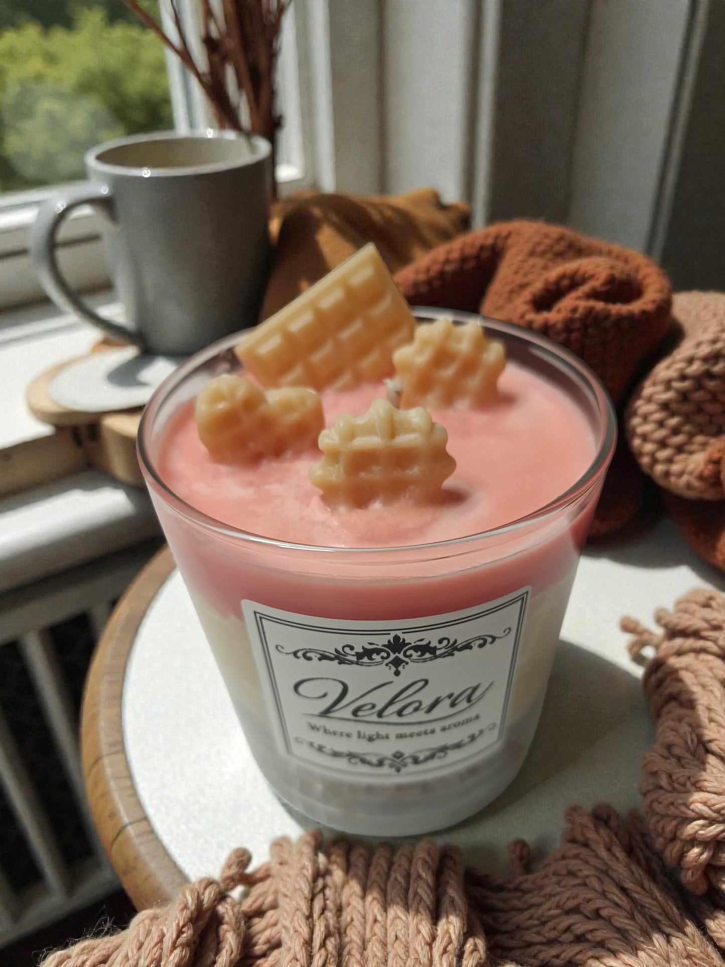 Χειροποίητο Κερί Σόγιας Lotus Biscoff – Dessert Candle Velora Candles