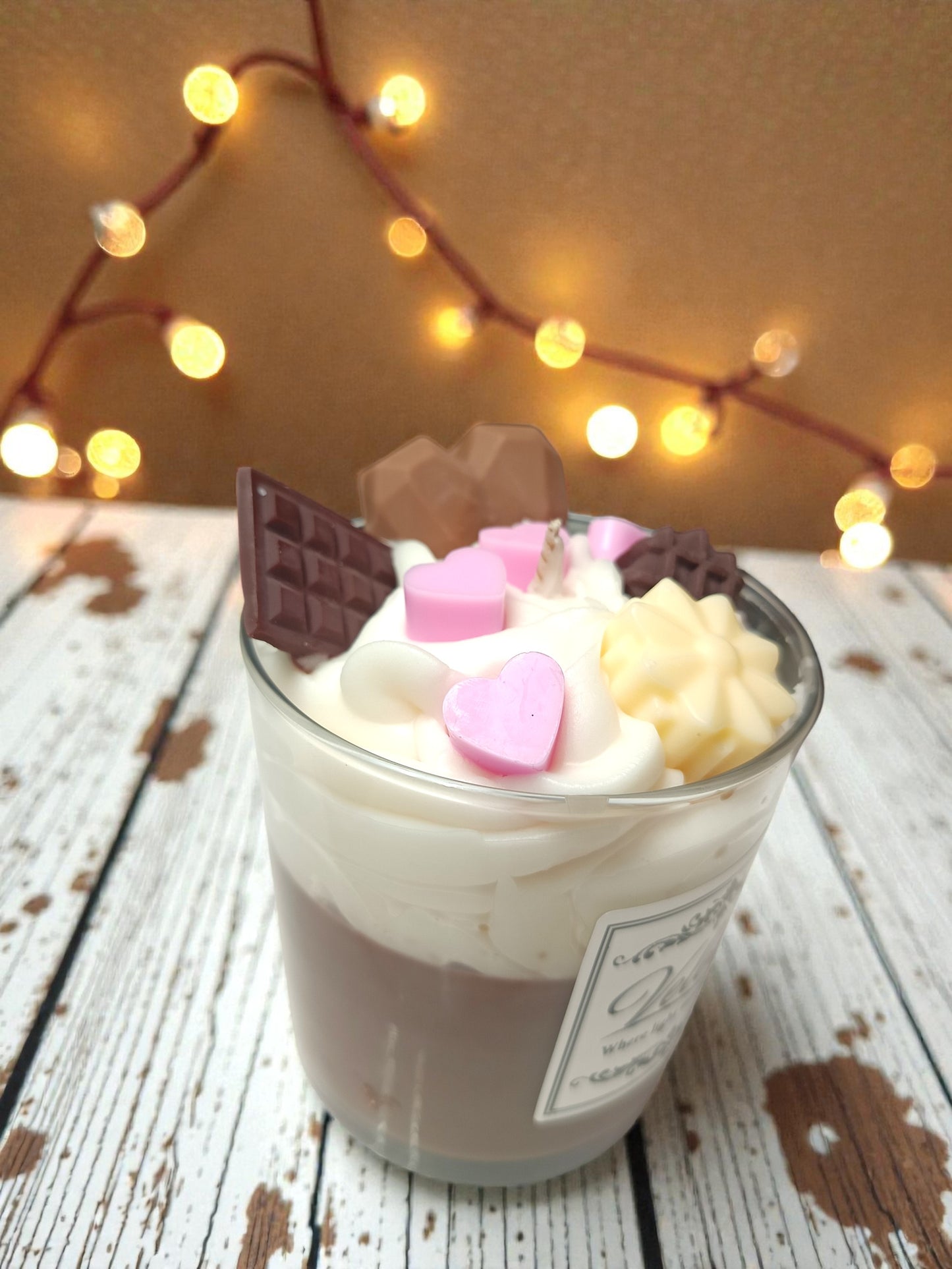 Χειροποίητο Κερί Σόγιας Dolce Cabana & Brownie – Cappuccino Dessert Candle 350g