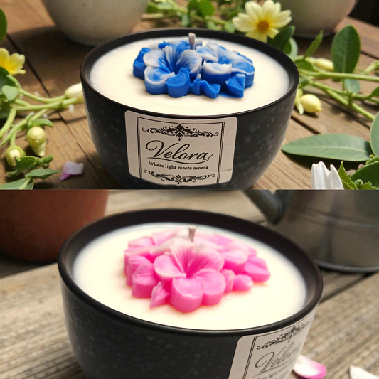 Αρωματικό κερί σόγιας Velora Candles για χαλάρωση στο σαλόνι