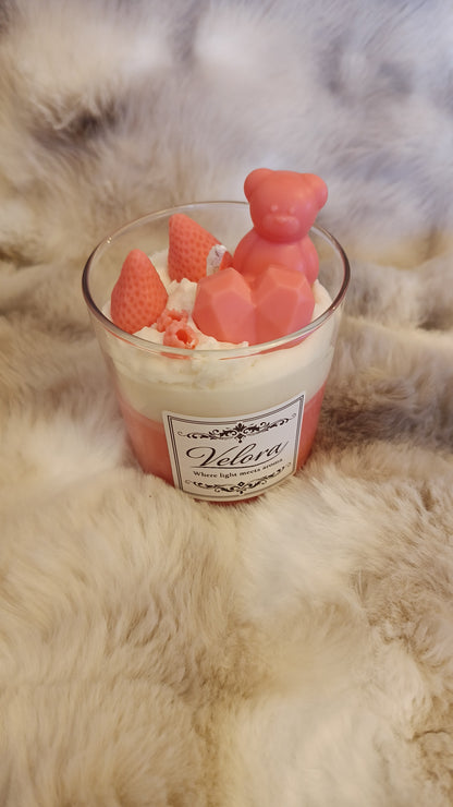 Χειροποίητο Κερί Σόγιας Cheesecake – Gourmet Dessert Candle Velora Candles