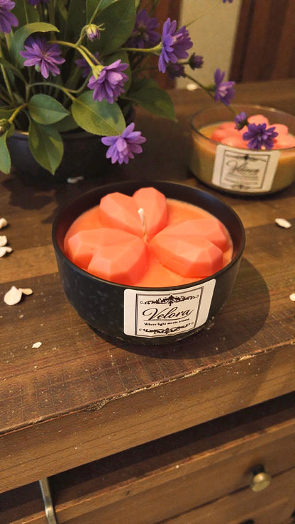 Χειροποίητο Κερί Σόγιας Cheesecake – Romantic Pink Candle Velora Candles