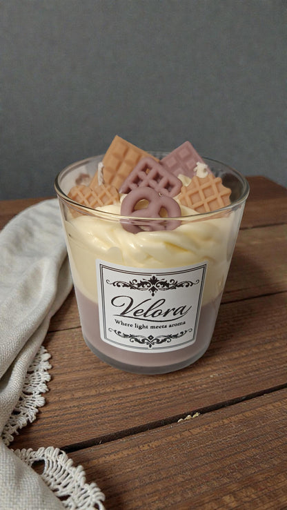 Χειροποίητο Κερί Σόγιας Banoffee Bliss – Dessert Candle Velora Candles