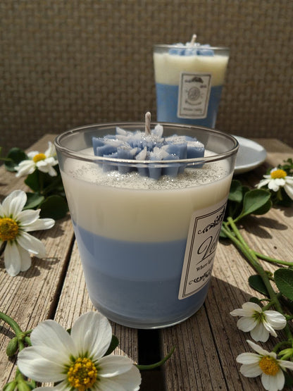 Χειροποίητο Κερί Σόγιας Bahamas Vibes – Ombre Summer Candle Velora Candles