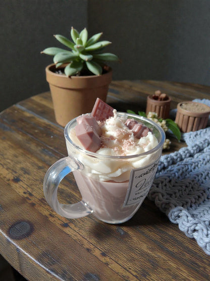 Χειροποίητο Κερί Σόγιας Salty Caramel Chocolate – Dessert Candle Velora Candles