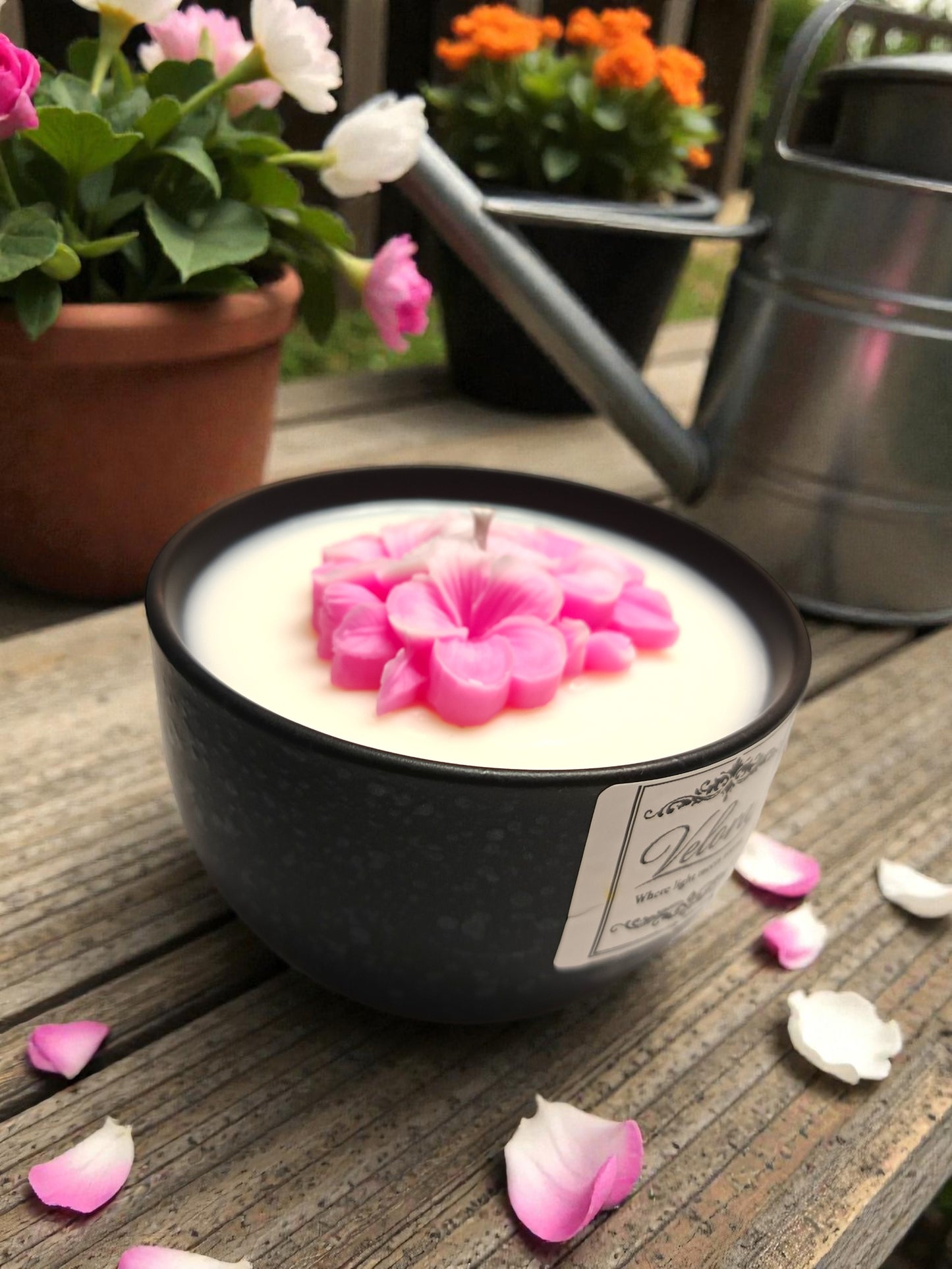 Χειροποίητο Κερί Σόγιας Aqua di Gio – Luxury Custom Candle Velora Candles