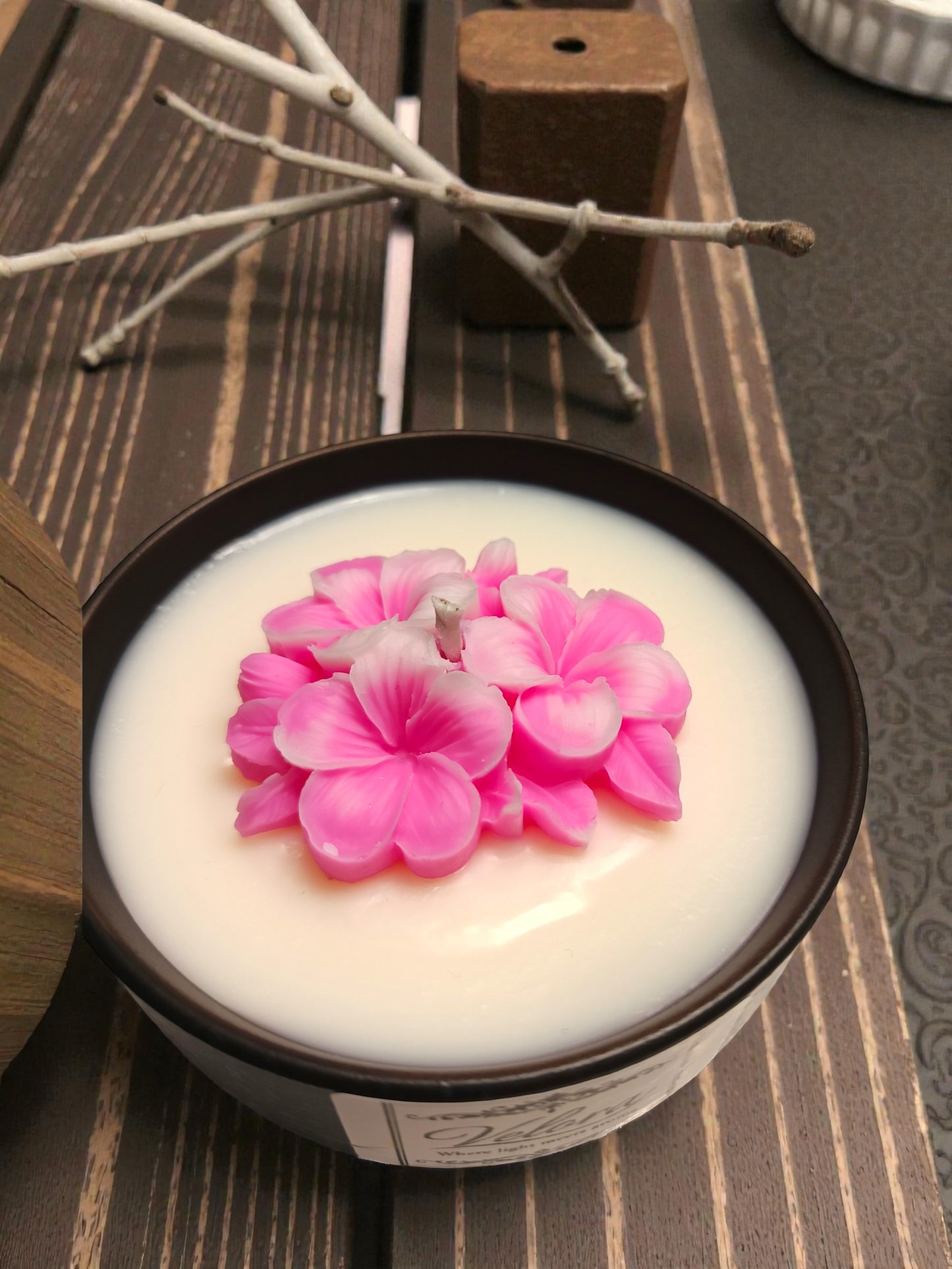 Χειροποίητο Κερί Σόγιας Aqua di Gio – Luxury Custom Candle Velora Candles