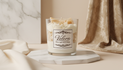 Χειροποίητο Κερί Σόγιας Baileys Crumble – Dessert Candle Velora Candles